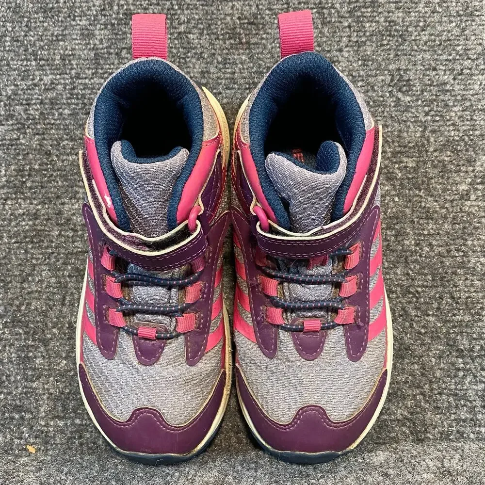 Merrell Moab Pink Purple Speed 2 Mid A/C Waterproof Hiking Boots Sneaker Kids 13